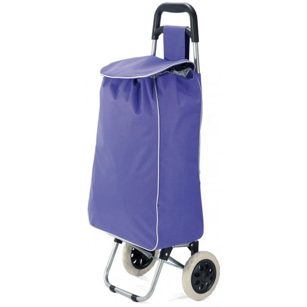 Market for polyester folding shopping trolley cart with wheels lightweight