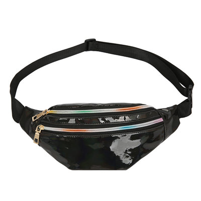 Women's Fashion Waist Packs Personalized Rock and Roll Color PU