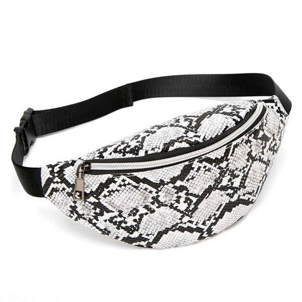 Women's Fashion Waist Packs Personalized Rock and Roll Color PU