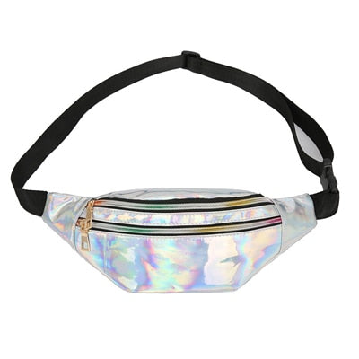 Women's Fashion Waist Packs Personalized Rock and Roll Color PU