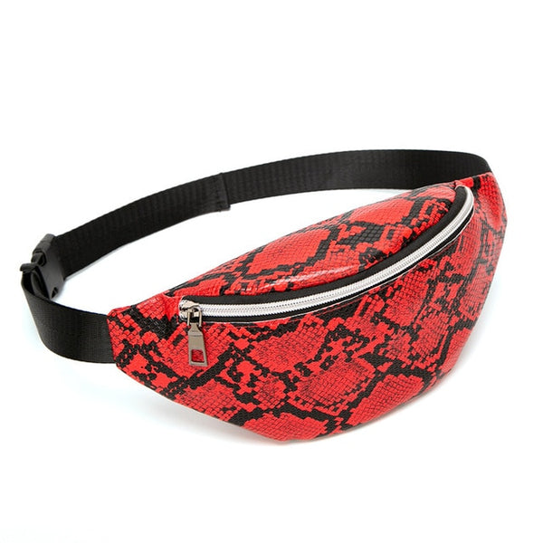Women's Fashion Waist Packs Personalized Rock and Roll Color PU