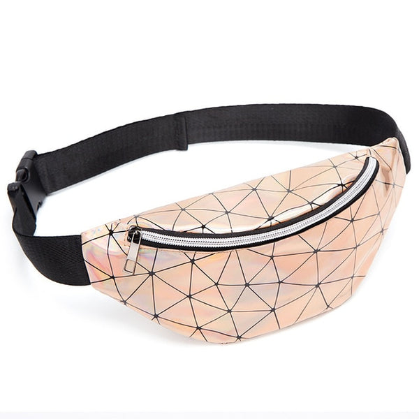 Women's Fashion Waist Packs Personalized Rock and Roll Color PU