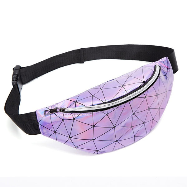 Women's Fashion Waist Packs Personalized Rock and Roll Color PU