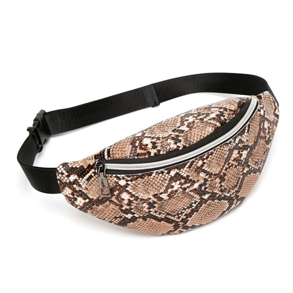 Women's Fashion Waist Packs Personalized Rock and Roll Color PU